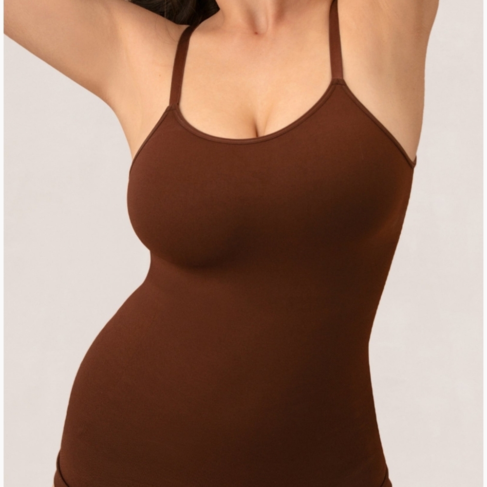 Shapermint Chocolate Brown Shapewear Tank